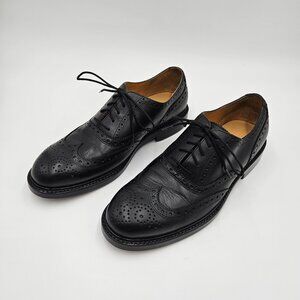 Polo Ralph Lauren Men’s Dress Shoes Black Leather Oxford Wingtip Size 9D